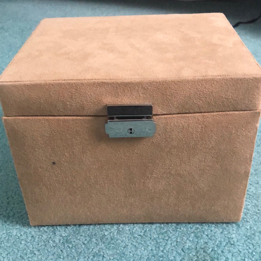 Suede multi section Jewelry box
